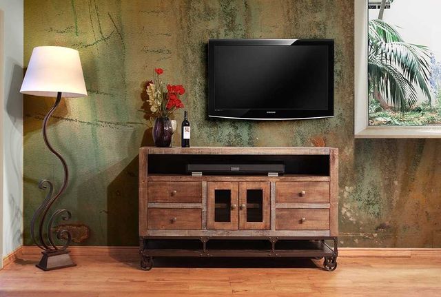 International Furniture Direct Urban Gold 76" Stackable TV Stand-5