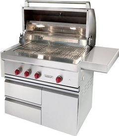 Wolf® 36" Grill Cart-Stainless Steel