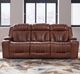 Liberty Furniture Caswell Nature Chestnut Leather Power Reclining Sofa-2