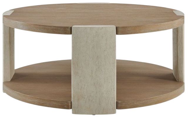 Uttermost® Maulet Natural Round Oak Coffee Table-0