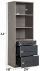 ACME Furniture Estevon Gray Oak Bookshelf-2