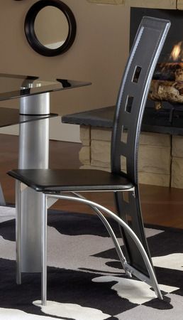 Bernards Lunar Black Casual Dining Chair-0