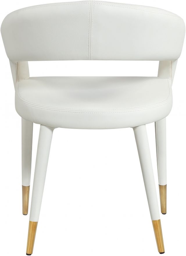 Meridian Furniture Destiny White Faux Leather Dining Chair-1