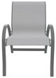Telescope Casual Aruba Abalone/Graphite Aluminum/Fabric Outdoor Sling Stacking Arm Chair-1