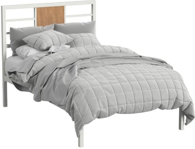 Intercon Midtown Youth White/Monarca Twin Bed-0