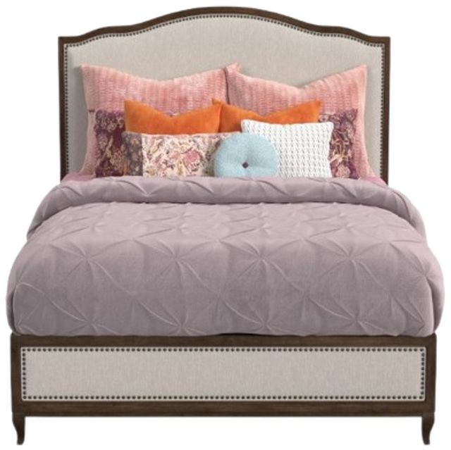 Flexsteel® Bellevue Pewter/Whiskey Brown Queen Platform Bed-1