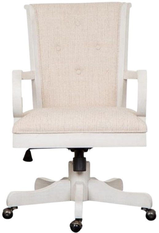 Magnussen Home® Bronwyn Alabaster Upholstered Swivel Chair-2