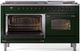 Ilve® Nostalgie II Series 60" Emerald Green Pro Style Dual Fuel Range-2