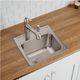 Elkay Lustertone® Lustrous Satin 17'' 3-Hole Single Bowl Drop-in Sink-2