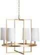 Crestview Collection Fields Gold 4-Light Chandelier-0