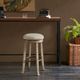 Olliix by INK+IVY Light Grey Oaktown Backless Bar Stool with Swivel Seat-3