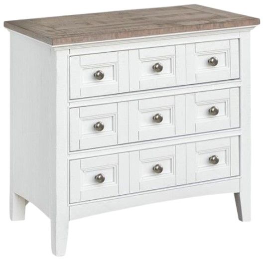 Magnussen Home® Heron Cove Chalk White/Dovetail Gray Nightstand-0
