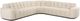 Moe's Home Collection Roman 5-Piece Oat L-Shaped Sectional-0