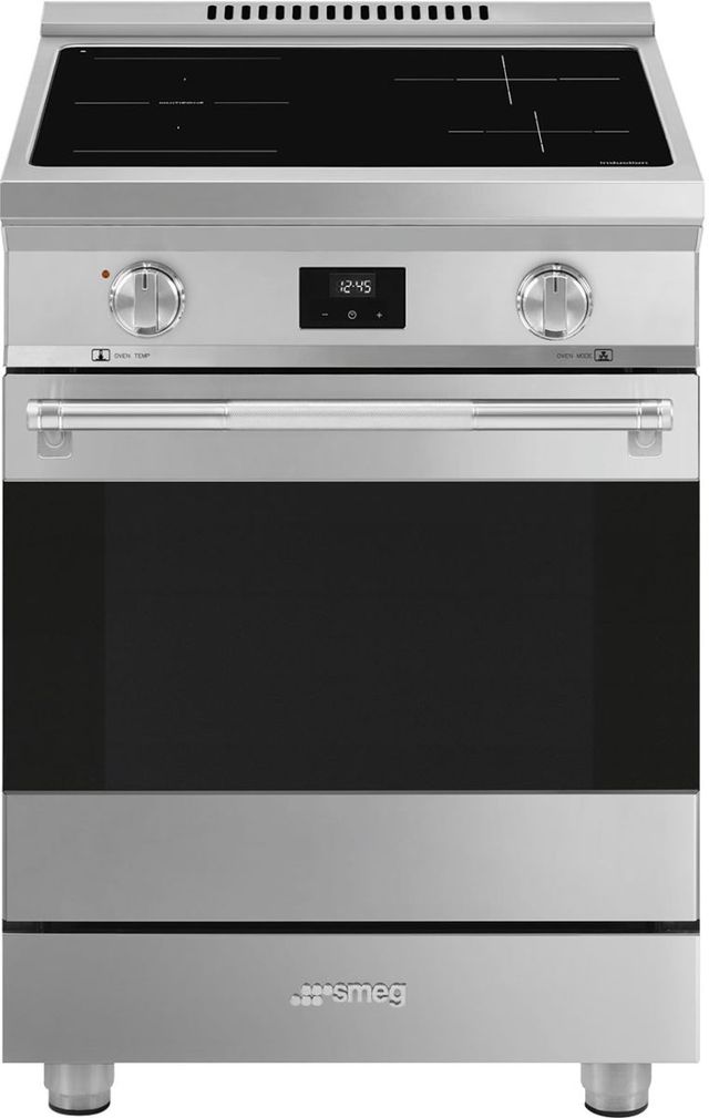 Smeg Professional Series 24" Stainless Steel Pro Style Induction Range-0