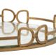 A & B Home Valentina Gold Medium Decorative Tray-2