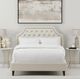 Parker House® Jasmine Champagne King Upholstered Panel Bed-0
