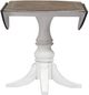 Liberty Furniture Magnolia Manor 5-Piece Antique White/Weathered Bark Drop Leaf Dining Set-4