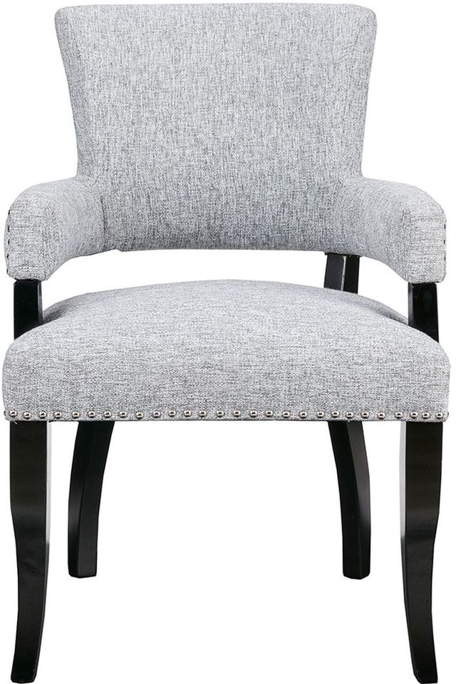 Olliix by Madison Park Grey Dawson Arm Dining Chair-1