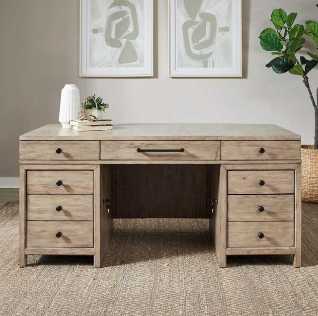 Liberty Furniture Proximity Place Barley Buff Junior Executive Desk-1