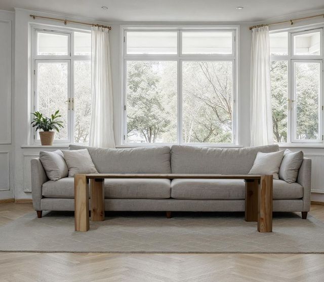Nest Home Collections Esme Nordic Natural/Sabbia Travertine Rectangular Coffee Table-1