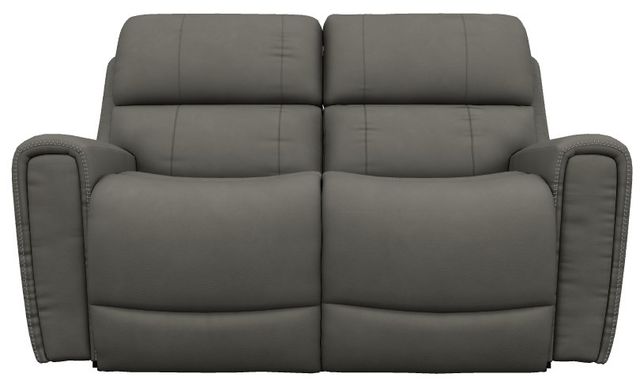La-Z-Boy® Apollo Blue Grey Leather Power Reclining Loveseat with Headrest-1