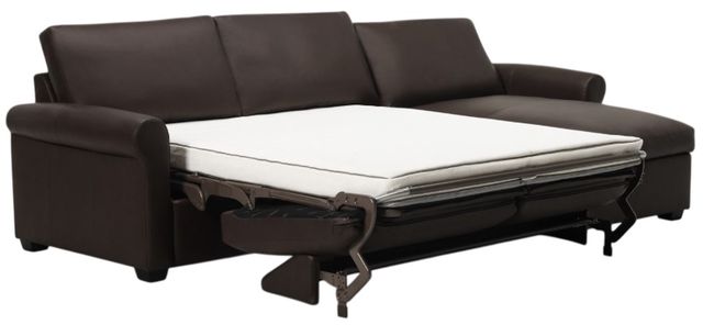 Palliser® Furniture Customizable Madison Sleep Roll Arm 2-Piece Right-Arm Facing Queen Sofa Sleeper Sectional and Storage Chaise-1