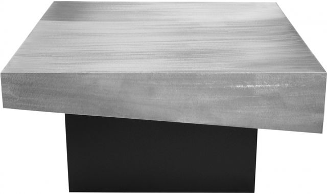 Meridian Furniture Palladium Silver/Black Coffee Table-2