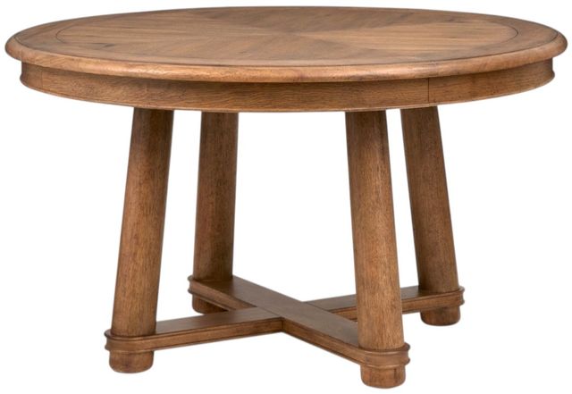 Magnussen Home® Woodward Dark Clove Brown Round Dining Table-2