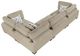 Homelegance® Tinley 4-Piece Brown Modular Sectional-4