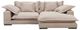 Moe's Home Collection Daydream 2-Piece Beige L-Shaped Sectional Sofa and Chaise-1