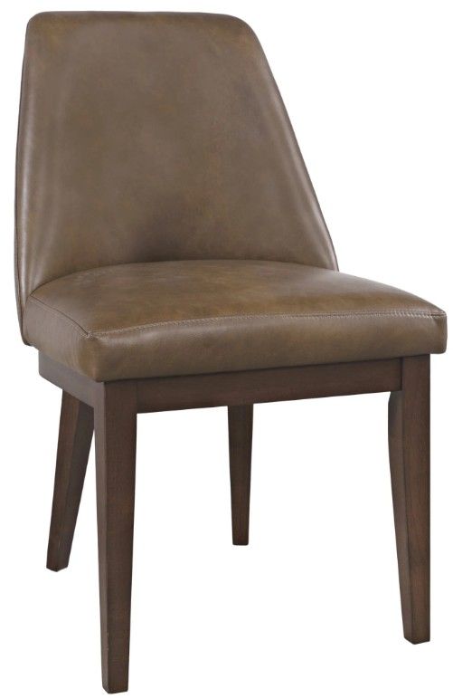 Jofran Inc. Bristol 5-Piece Brown Pedestal Dining Table Set-4