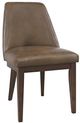 Jofran Inc. Bristol 5-Piece Brown Pedestal Dining Table Set-4