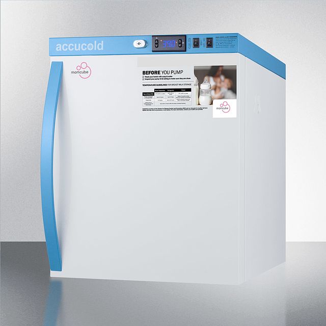 Accucold® by Summit® MOMCUBE™ 1.0 Cu. Ft. White Breast Milk Refrigerator-1