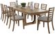 Parker House® Escape 9-Piece Glazed Natural Oak Dining Set with Ladder Back Chairs-0