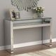 Coaster® Edna Glass Top Silver Console Table with Shelf -3