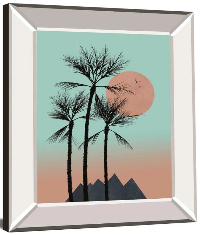 Classy Art Passion in the Tropics II by Hal Halli Mirror Framed Wall Art-1