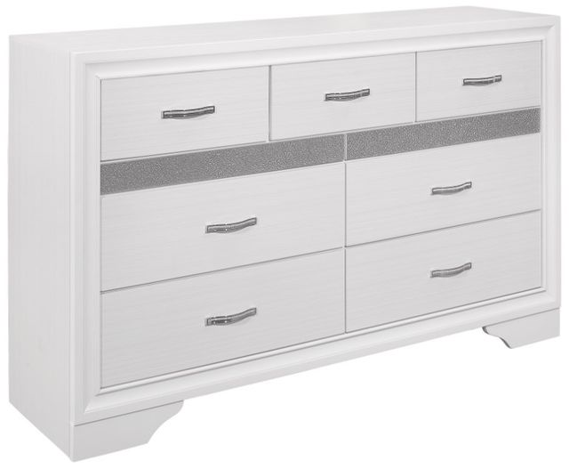 Homelegance® Luster Silver Glitter/White Dresser-0