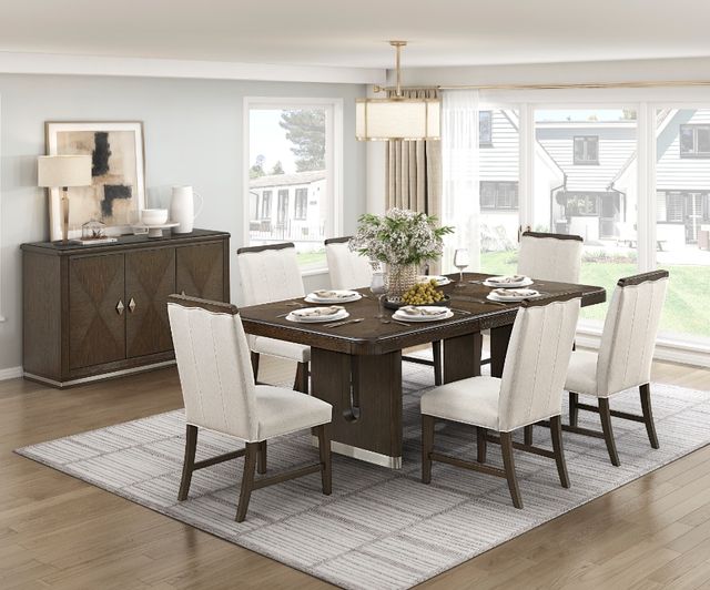 Homelegance® Clara Brown Dining Table-1