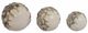 Sagebrook Home Decorah 3-Piece White Decorative Ball Set-0
