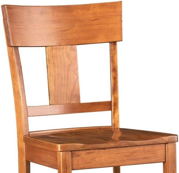 Urban Collections by Yutzy Woodworking Veneto Brown Dining Side Chair-1