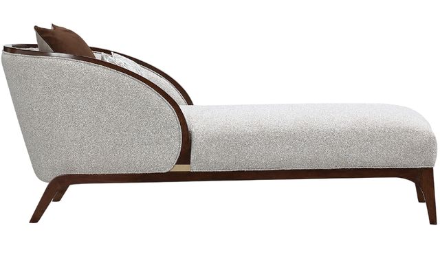 Michael Amini® Houston Gray/Walnut Chaise-2