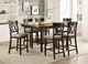 Homelegance® Balin Dark Brown Counter Height Chair Double X-Back-1