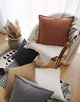 Livia Linen Khaki Decorative Pillow-2