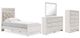 Signature Design by Ashley® Altyra 4-Piece White Twin Panel Bed Set-0