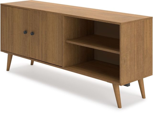 Signature Design by Ashley® Thadamere Light Brown Large TV Stand-1