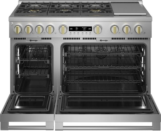 Monogram® Statement Collection 48" Stainless Steel Pro Style Natural Gas Range-4