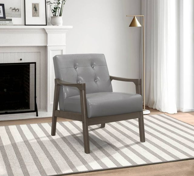 Homelegance® Alby Gray/Light Gray Accent Chair-1