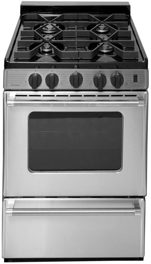 Premier Pro Series 24" Stainless Steel Freestanding Gas Range-0