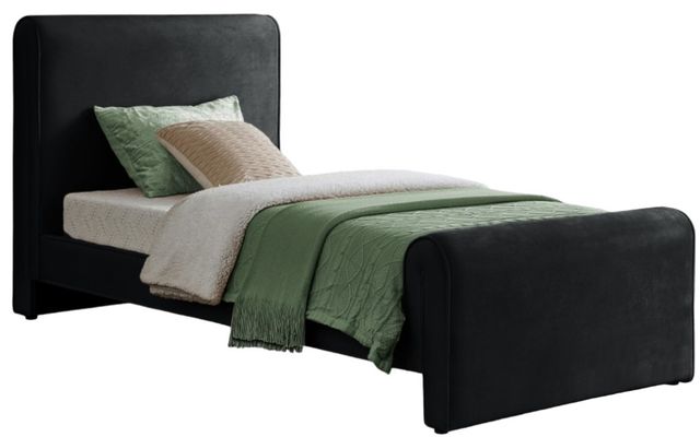 Meridian Furniture Sloan Black Twin Upholstered Panel Bed-0