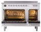 Ilve® Nostalgie II Noblesse 48'' Custom RAL Color Pro Style Induction Range with Chrome Trim-1